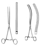 Enterostato di Kocher punte rette o curve 
